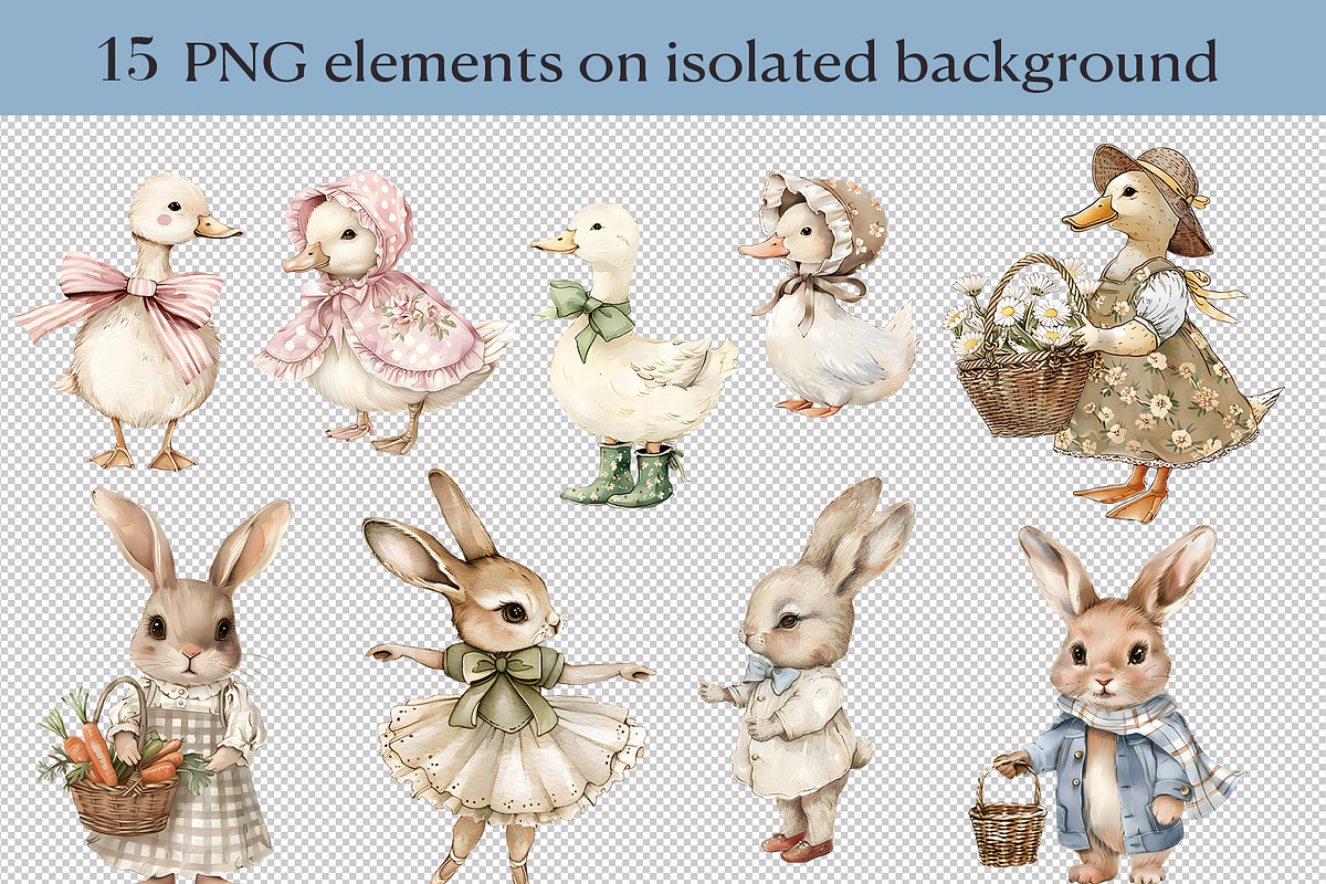 Cottagecore Animal Clipart, an Animal Illustration by NataKa (Photo 2 of 5)