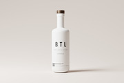 White Matte Bottle Mockups, a Cups & Container Mockup by MockupFree.Net (Thumbnail 7 of 8)