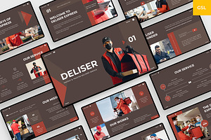 Delivery Service Google Slides, a Presentation Template by BeadyLab