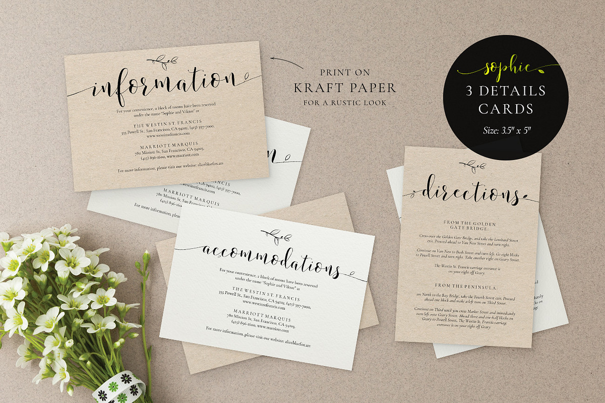 Wedding Invitation Suite, Sophie, an Invitation Template by Alice Bluefox (Photo 4 of 10)