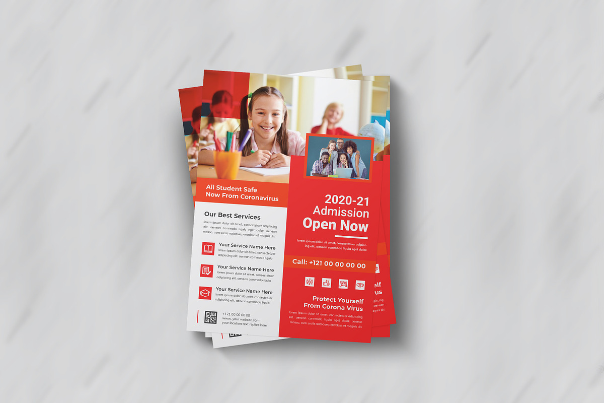 Admission Open Education Flyer, a Flyer Template by MRI STUDIO