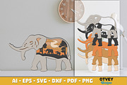 Safari Animal Laser Cut SVG Bundle, an Animal Illustration by OTVEY DESIGN (Thumbnail 2 of 13)