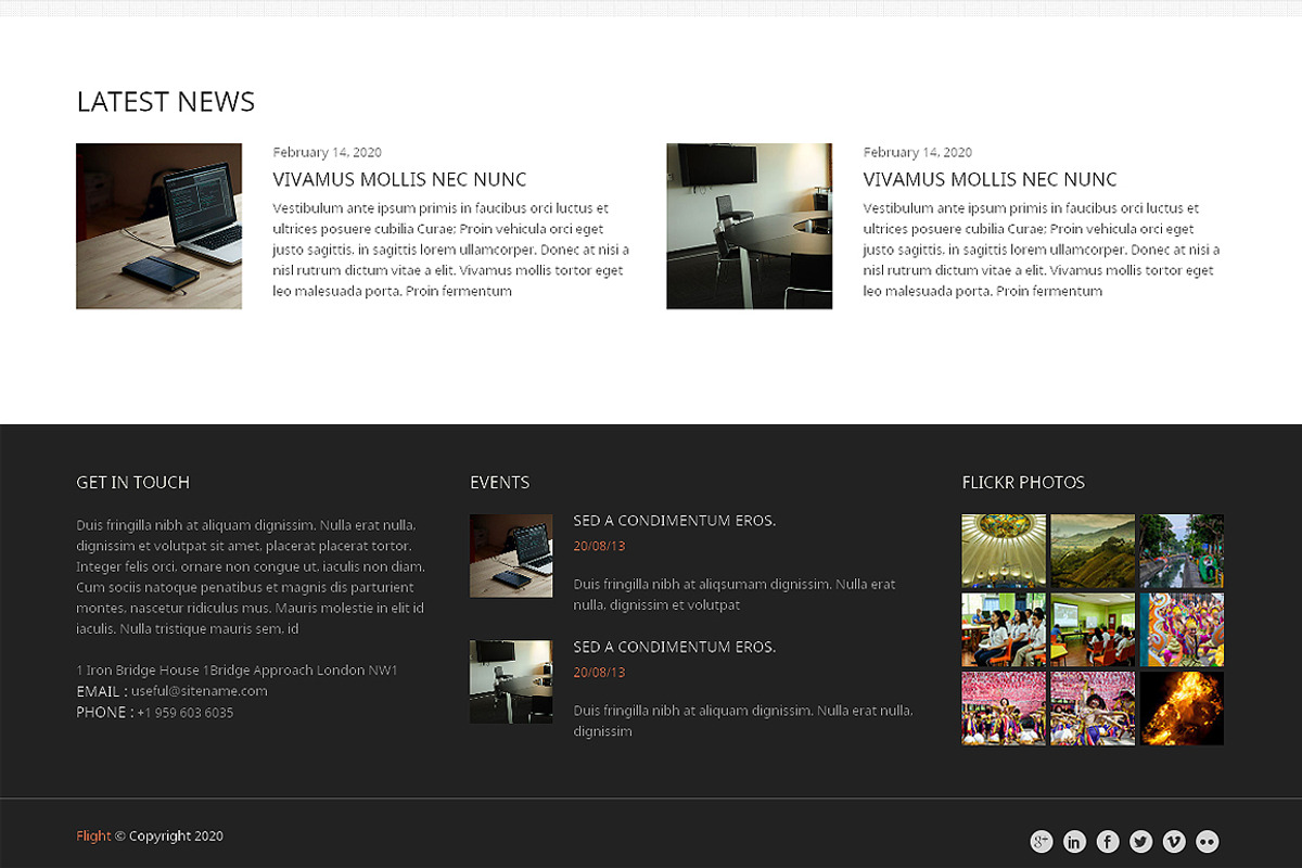 Flight Bootstrap Responsive Template, a Bootstrap Template by IceTemplates (Photo 3 of 3)