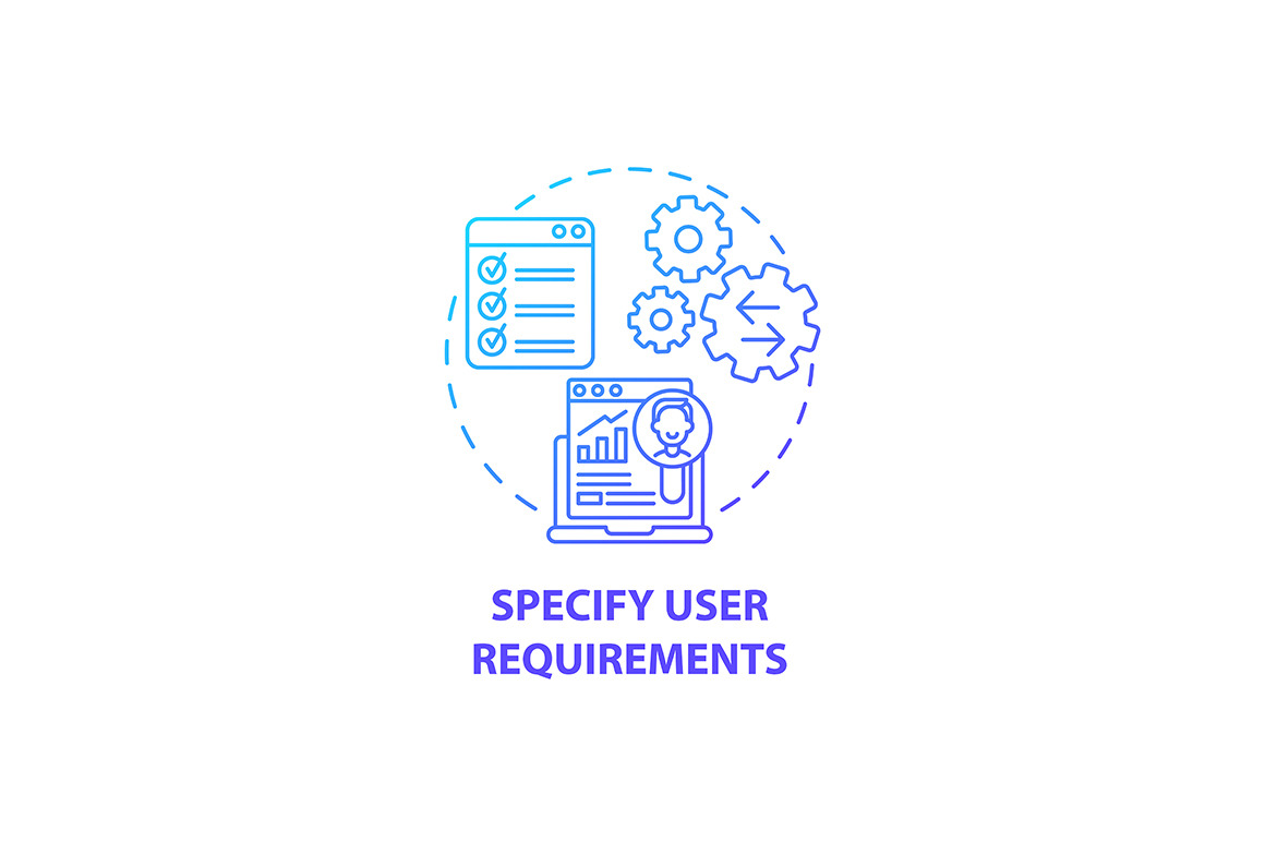 Specify user requirements icon, an Outline Icon by IMG visuals icons