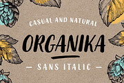 Organika Sans Italic, a Sans Serif Font by Mika Melvas (Thumbnail 1 of 9)