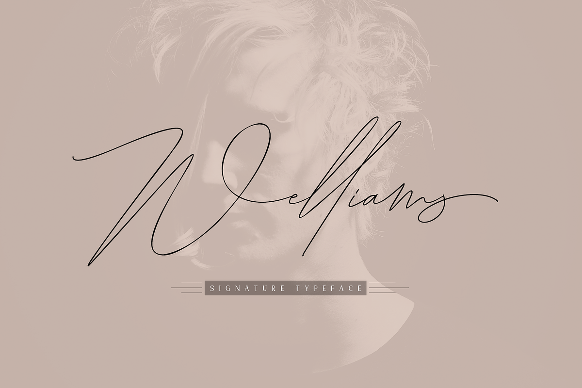 Welliams//Handwritting, a Script Font by GRAPHICPRESS (Photo 1 of 8)