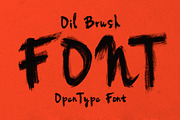 Oil Brush Font, a Font by Handmadefont (Thumbnail 1 of 9)