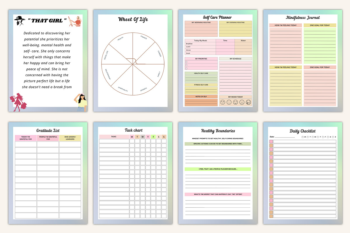 2026 That Girl Daily Routine Planner