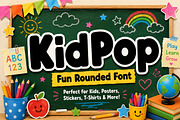 KidPop, a Slab Serif Font by Wow Magic (Thumbnail 1 of 5)