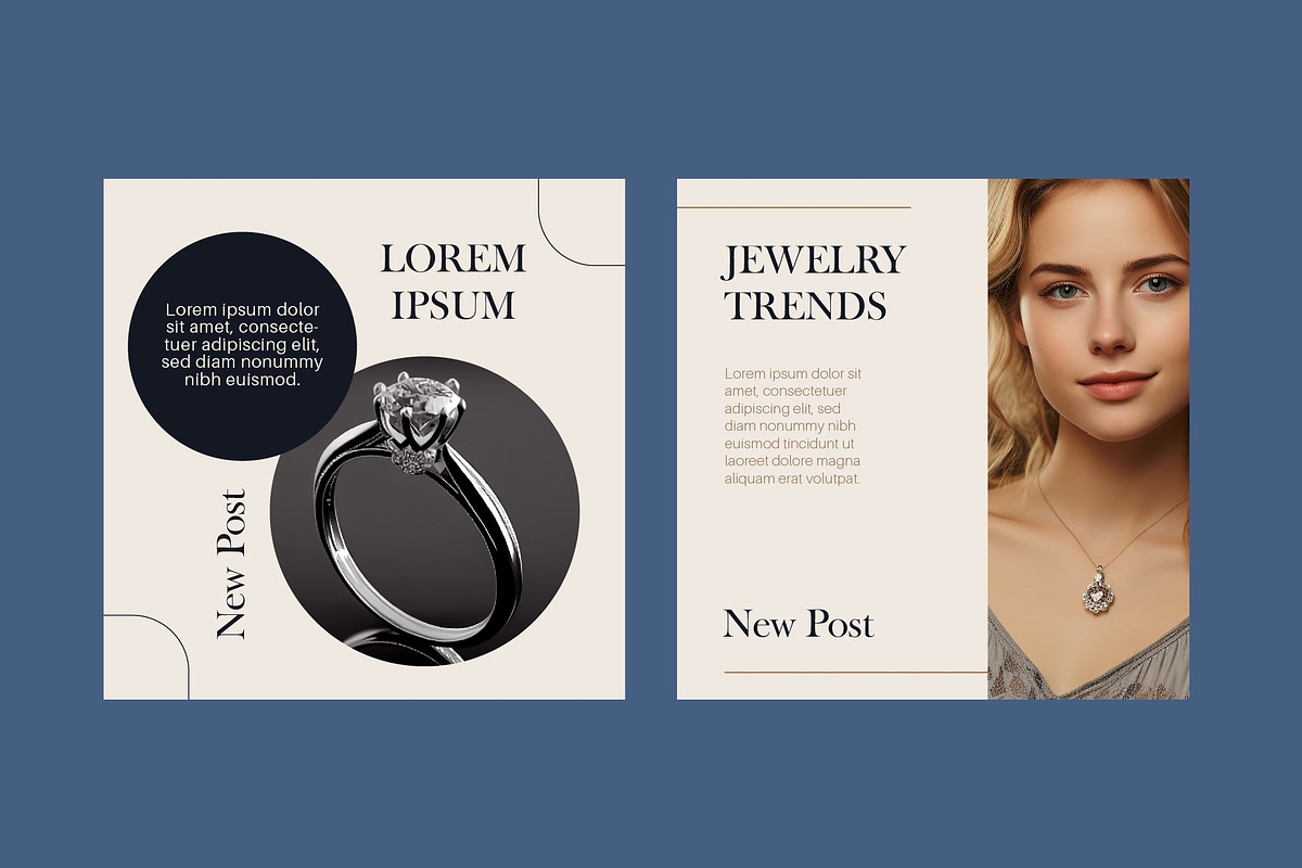 Elegant Jewelry Social Media Post, a Templates & Theme by studiogstock (Photo 3 of 4)