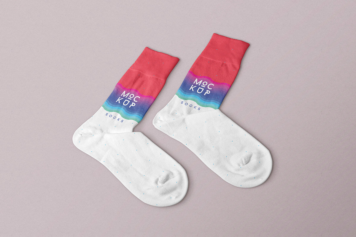 Socks Mockup, a Product Mockup by PixelVoyager (Photo 3 of 6)