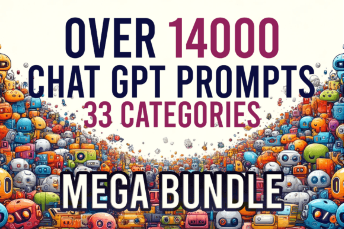 14000 Chat GPT Prompts Mega Bundle, a Graphic by shopcosm