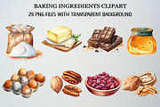 Watercolor Baking Clipart Set, a Food Illustration by CropUp Creative (Thumbnail 2 of 7)