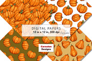 Thanksgiving Pumpkins Patterns, a Pattern Graphic by Serghei Caraulan (Thumbnail 7 of 9)