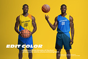 6 Basketball Jersey Mockups, a Shirt Mockup by Grow Design Craft Studio (Thumbnail 2 of 7)