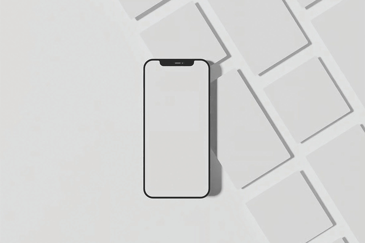 Phone with Screen Post Layout Mockup, an Advertising Mockup by skybluecreative (Photo 3 of 3)