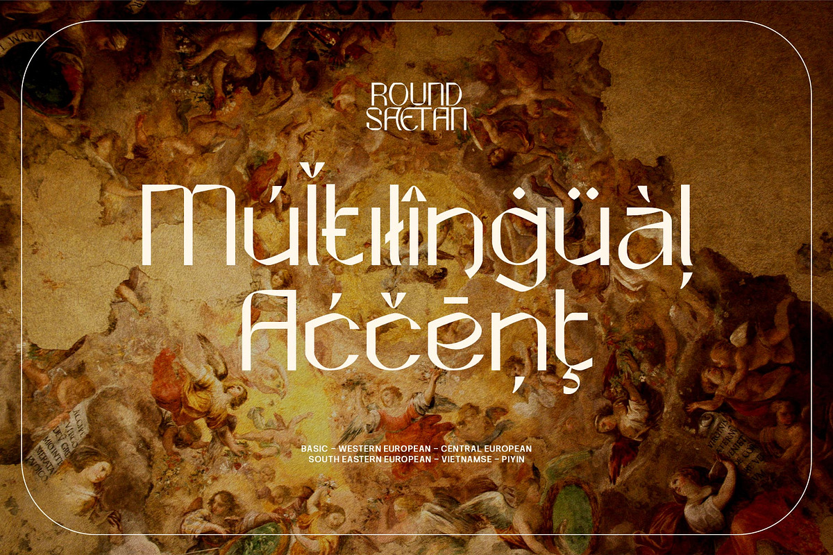 Round Saetan Typeface, a Blackletter Font by alit design (Photo 11 of 15)