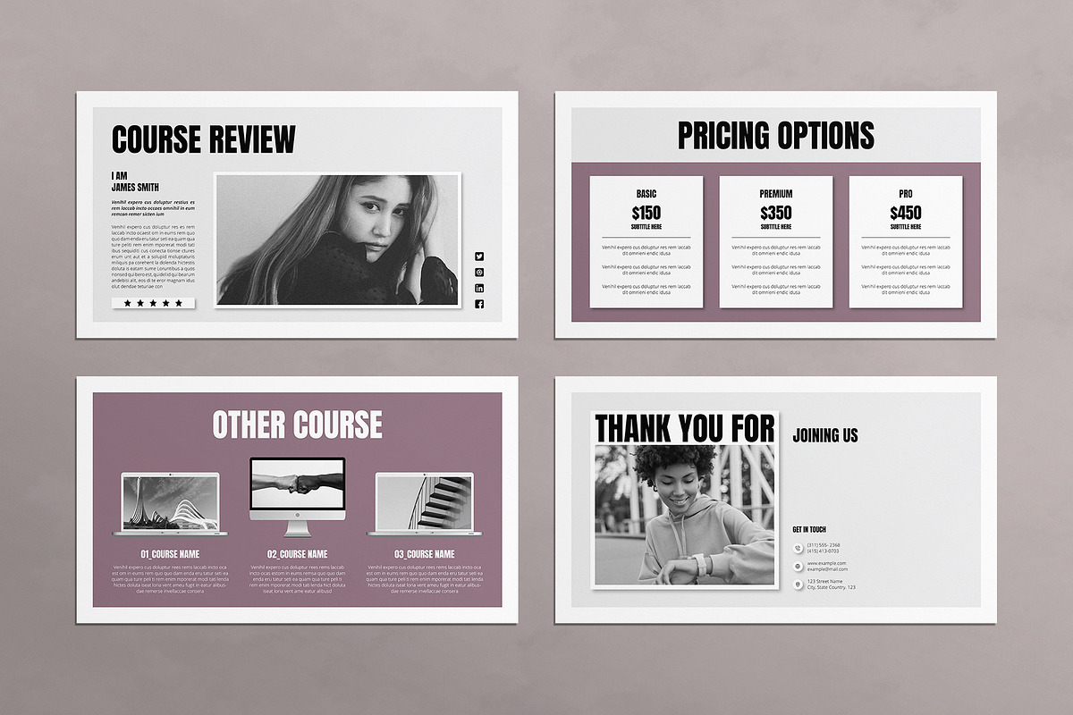 Masterclass Slide Deck Presentation, a Presentation Template by E-Type (Photo 7 of 7)