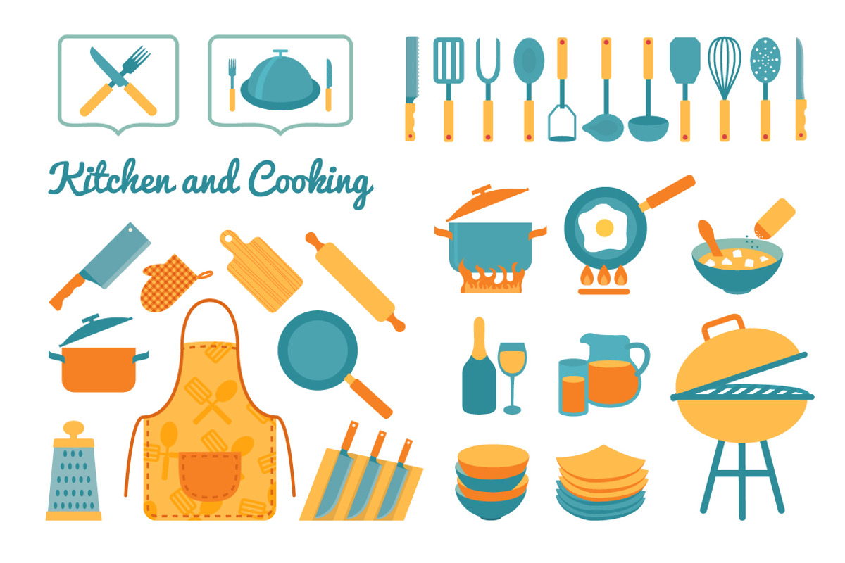 Cooking utensils set, an Icon by Yapanda