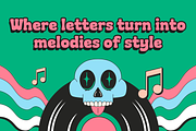 Mugfy – Wavy Squiggly Sans Font, a Sans Serif Font by Tiptop Graphic (Thumbnail 2 of 9)