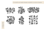 Mediterranean Mood - Line Collection, a Food Illustration by Svitlana Kharchuk (Thumbnail 8 of 12)