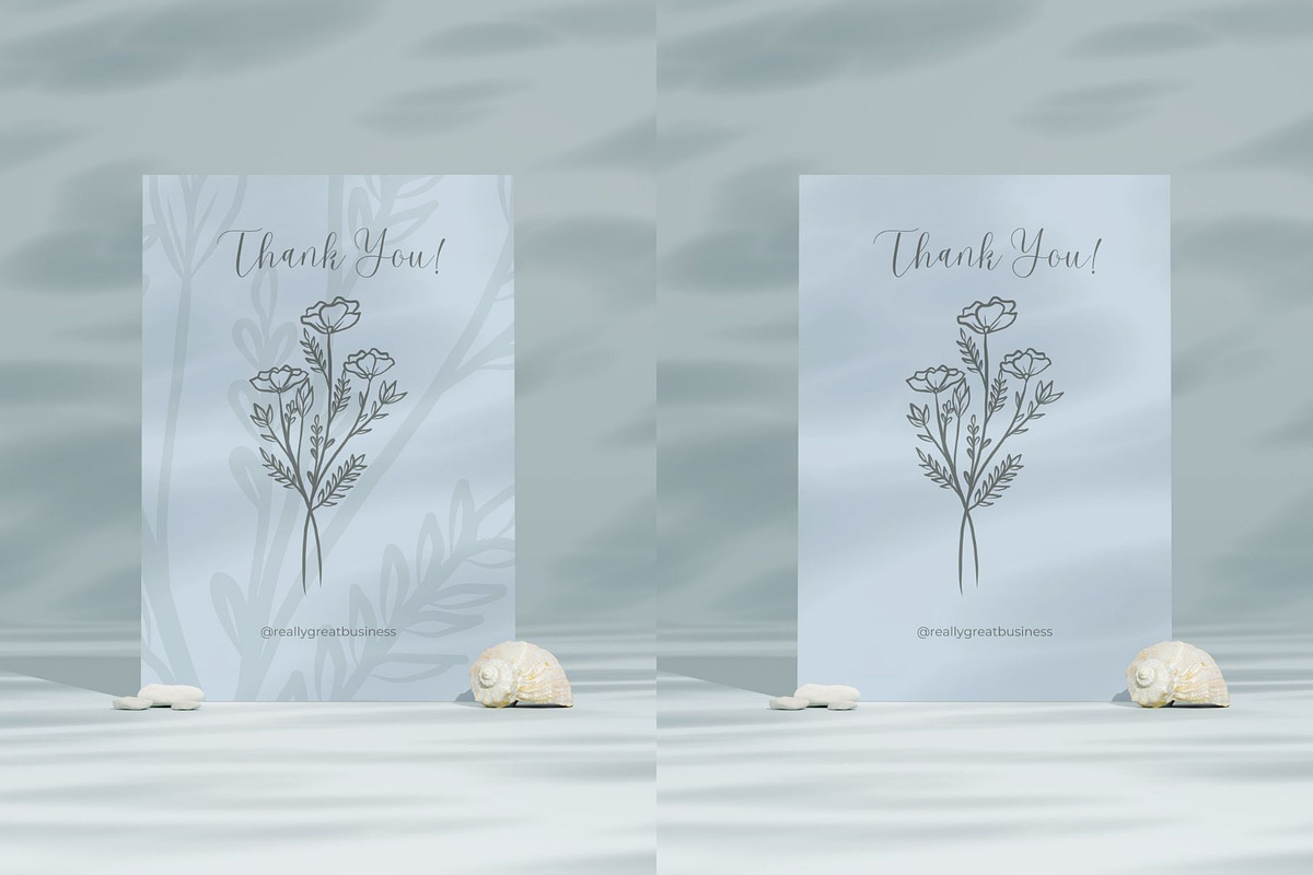 Simple thank you card template canva, a Card Template by DesignArts (Photo 3 of 4)