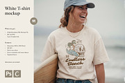 T-Shirt Mockup front view beach, a Shirt Mockup by The Blue Bird (Thumbnail 1 of 8)