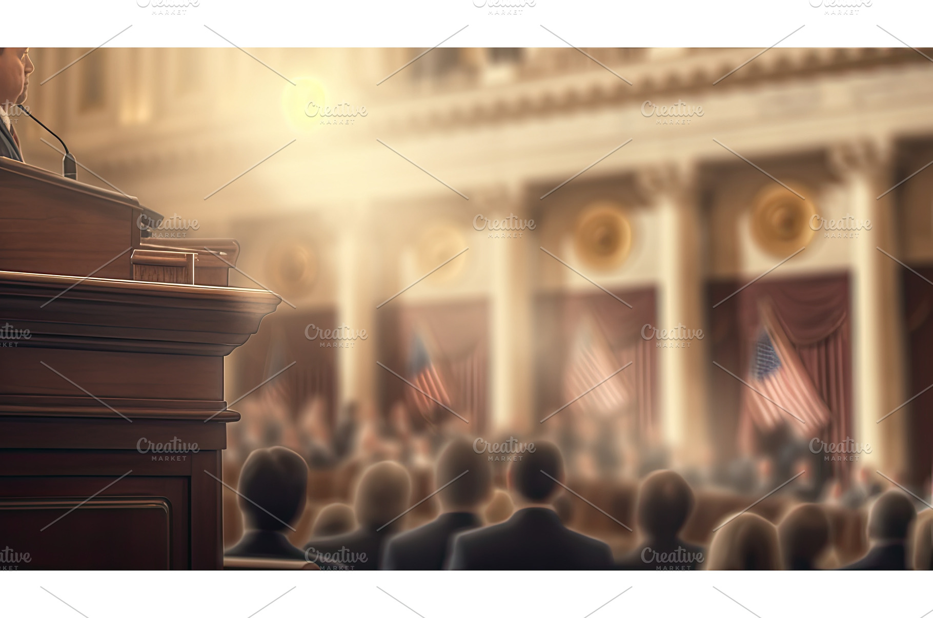 frame blurred congress interior ai, a Background Photo by pikepicture
