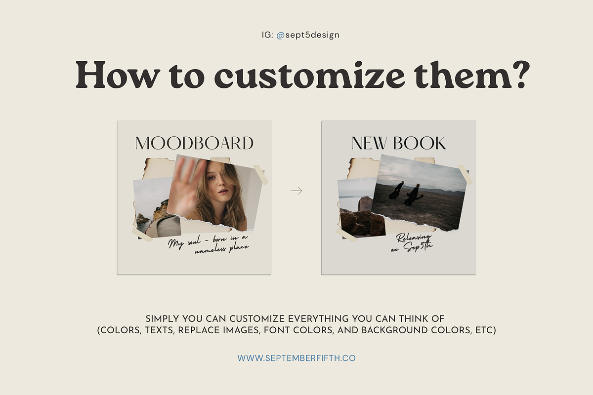 Writers Social Media Vol.5 for CANVA, a Social Media Template by September 5th (Photo 17 of 24)
