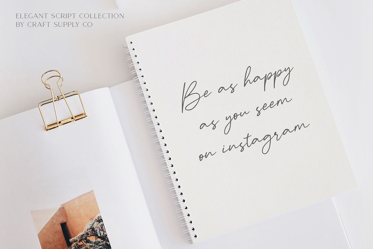 Audys - Elegant Script Font, a Script Font by Craft Supply Co. (Photo 3 of 9)