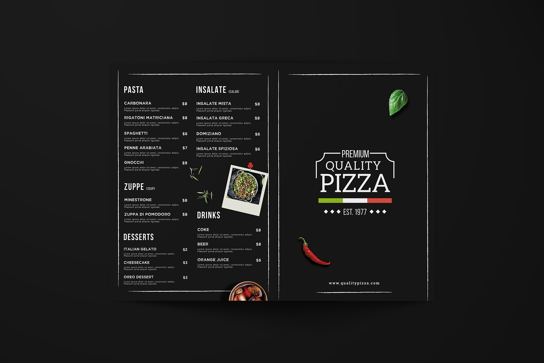 Pizza Menu Template Bundle, a Brochure Template by Nina Shaw