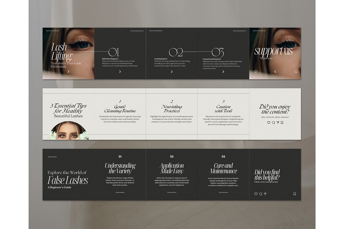 Lash Tech Template - Canva, a Social Media Template by TheTemplateTopia (Photo 10 of 10)