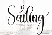 Sailing | Script Font, a Handwritten Font by Scratchones (Thumbnail 1 of 9)