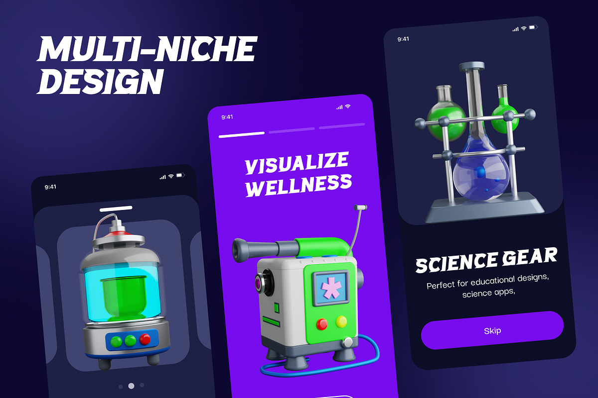 3D Medical Icons Collection, a Duotone Icon by Vectors Market (Photo 2 of 10)