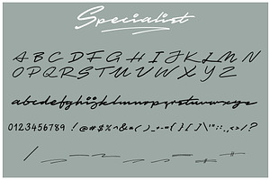 Specialist Handwritten Font