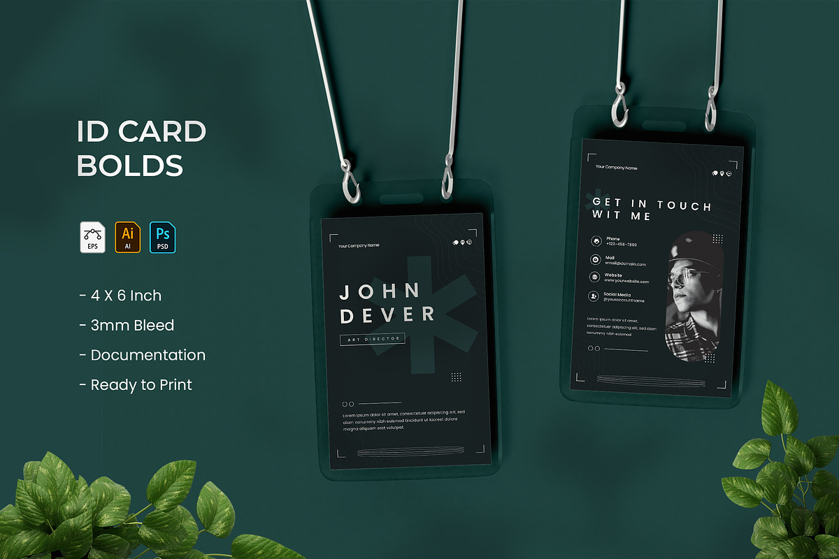 Bolds - ID Card, a Print Template by VUNIRA