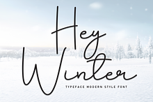 Hey Winter | Script Font