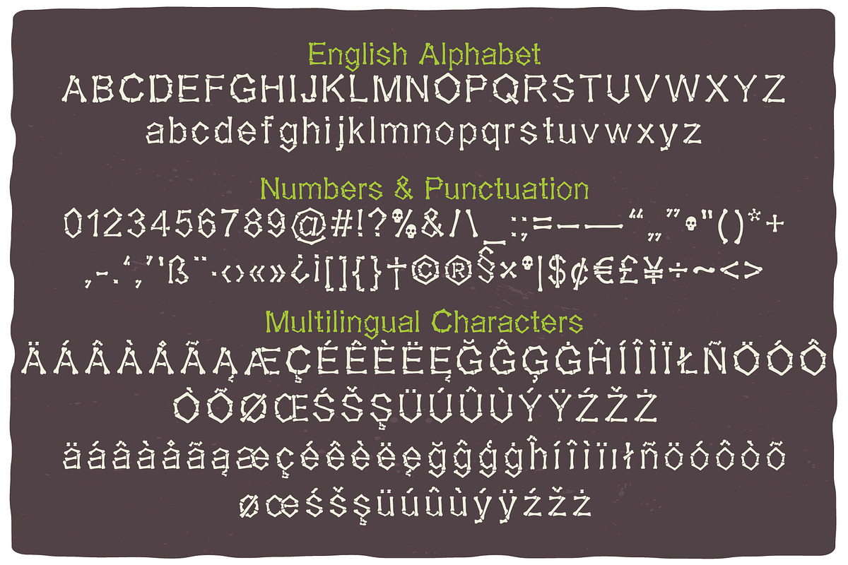 Falange, a Symbol Font by VozzyStock (Photo 2 of 7)