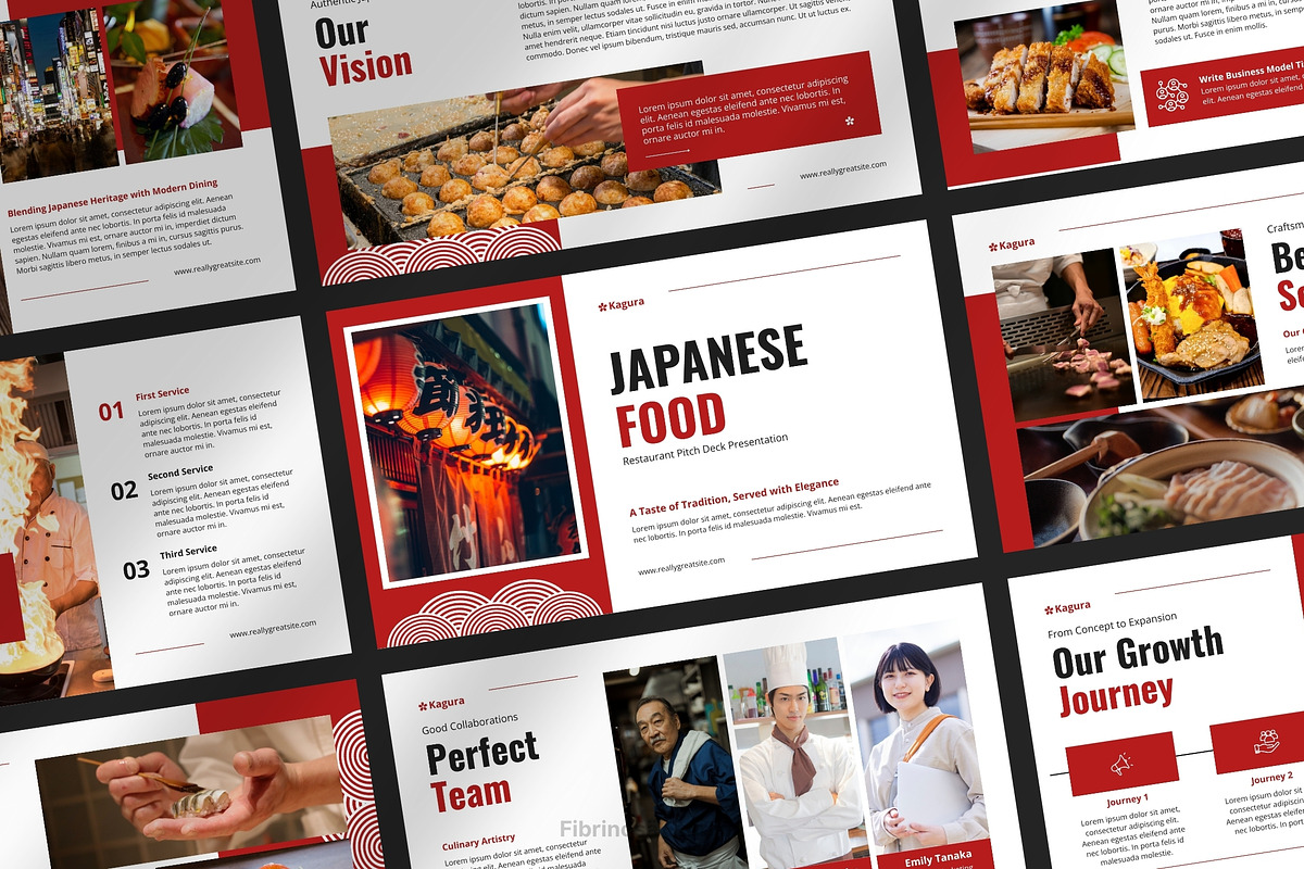 Japanese Food Restaurant Pitch Deck