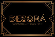 DECORÁ - Geometric Art Deco Font, a Symbol Font by AndrewPixelType (Thumbnail 1 of 9)