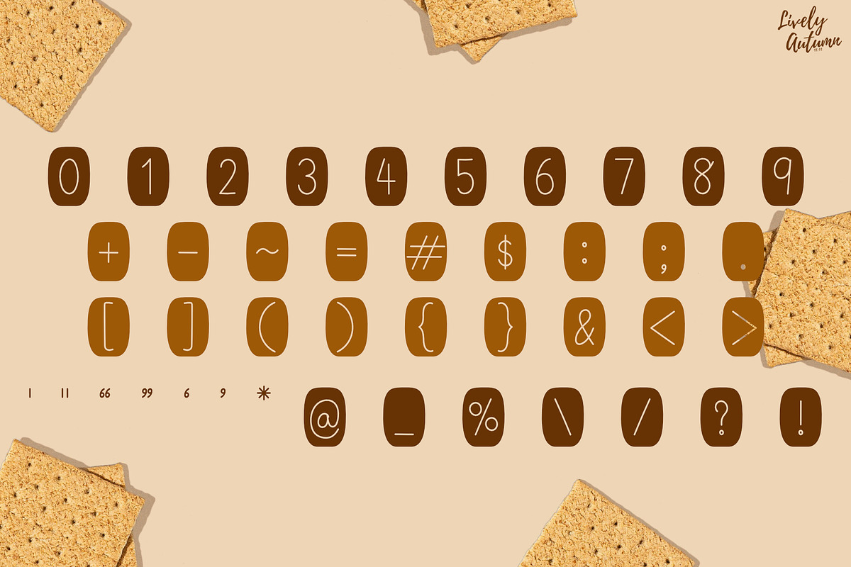 Cracker font |Decorative font, a Symbol Font by LivelyAutumn11.11 (Photo 3 of 4)