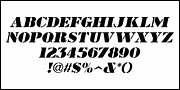 Movie Set Stencil JNL, a Font by Jeff Levine Fonts (Thumbnail 5 of 5)