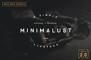 Minimalust Typeface - 2020 UPDATE, a Font by Wandery Supply (Thumbnail 1 of 16)