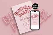 10th Birthday Invitation, an Invitation Template by M9 Design (Thumbnail 2 of 4)