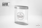 Clear Oval Can Packaging Mockup, a Cups & Container Mockup by INCDesign (Thumbnail 7 of 8)