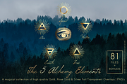 The 5 Alchemy Elements: Foil Set, an Object Graphic by Illumineer Media & Design (Thumbnail 1 of 13)