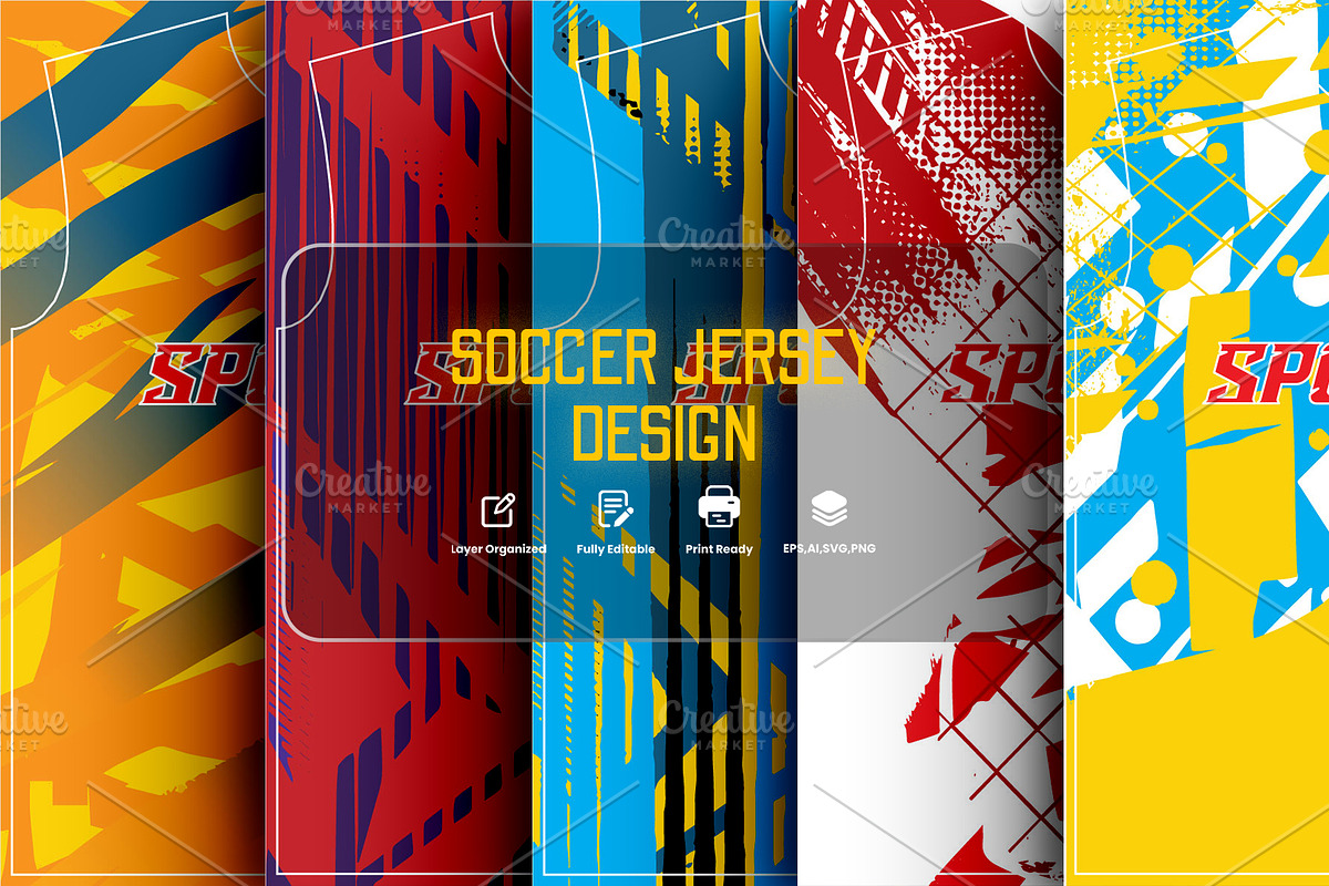 Soccer Jersey Design, a Sport Illustration by samsulpassive (Photo 1 of 3)