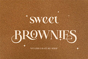 Sweet Brownies Ligature Serif Font, a Serif Font by Dylla_studio (Thumbnail 1 of 15)