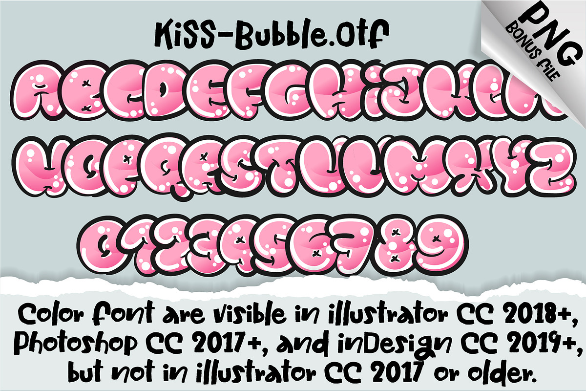 Kiss Font, a Symbol Font by Nobu Collections (Photo 6 of 8)