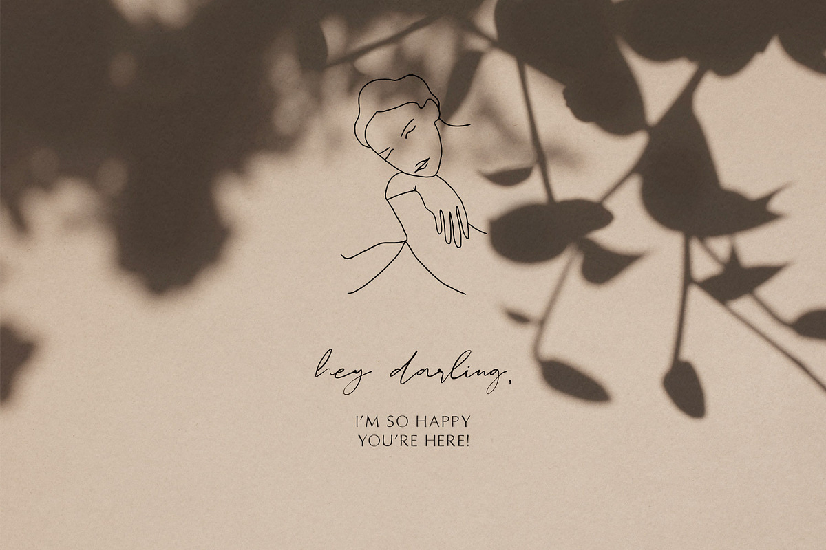 Fine art font duo, a Sans Serif Font by elvinova (Photo 9 of 19)